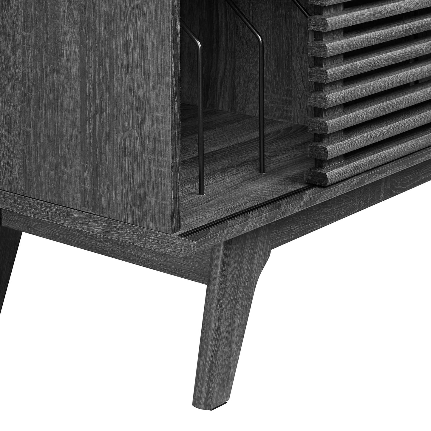 Render Vinyl Record Display Stand by Furniture For America