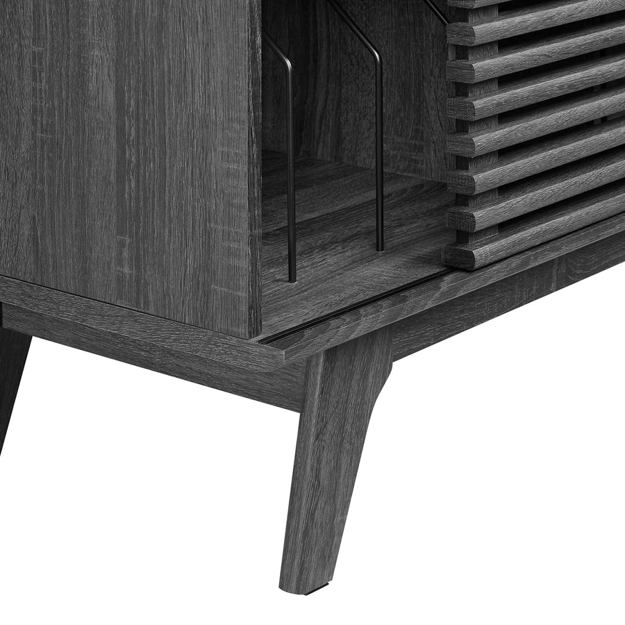 Vera Vinyl Record Display Stand in Charcoal
