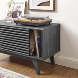 Vera Vinyl Record Display Stand in Charcoal