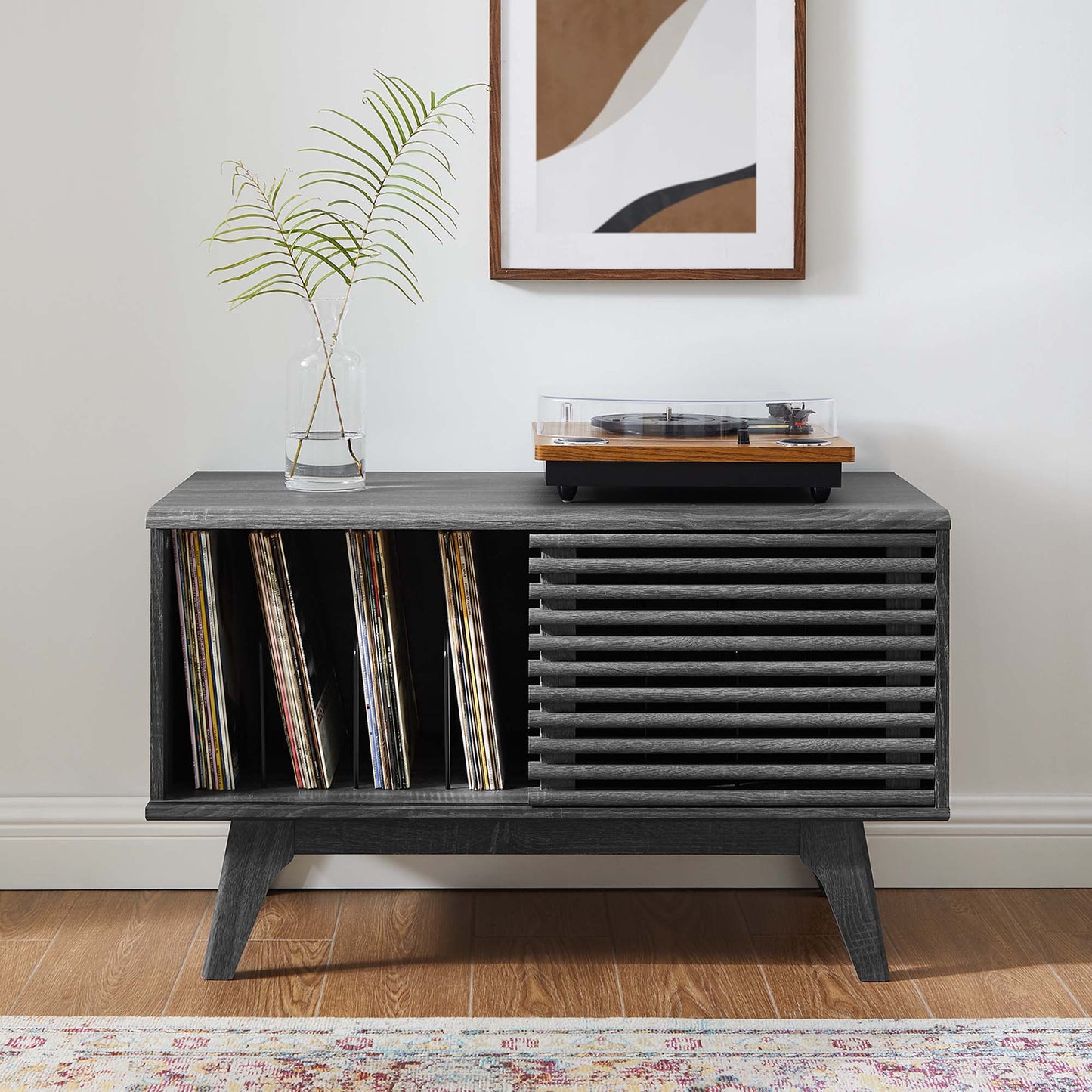 Render Vinyl Record Display Stand by Furniture For America
