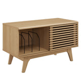Vera Vinyl Record Display Stand in Oak