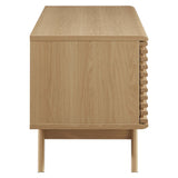 Vera Vinyl Record Display Stand in Oak