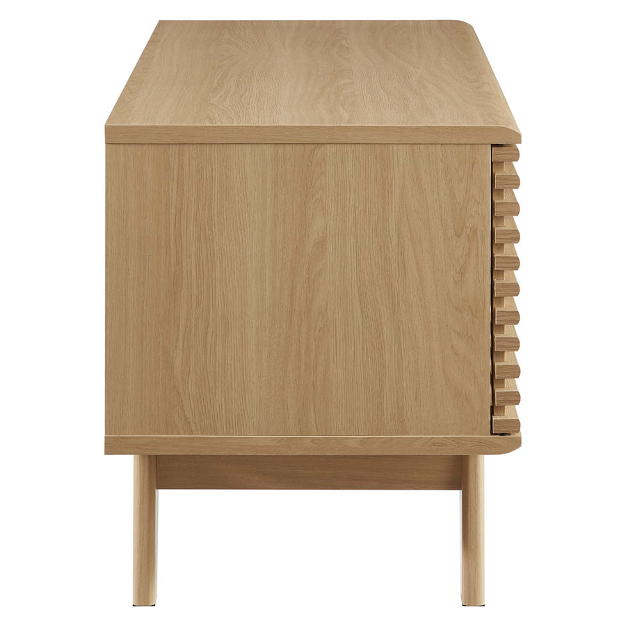 Vera Vinyl Record Display Stand in Oak