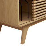 Vera Vinyl Record Display Stand in Oak