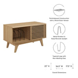 Vera Vinyl Record Display Stand in Oak