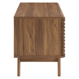 Vera Vinyl Record Display Stand in Walnut