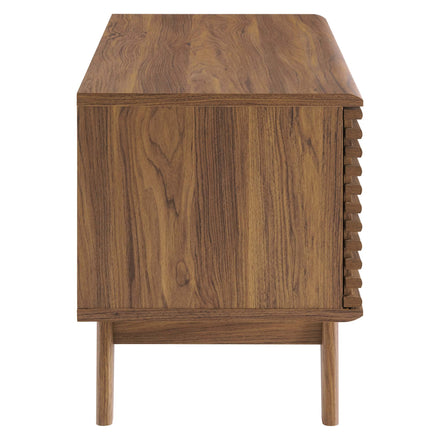 Render Vinyl Record Display Stand in Walnut