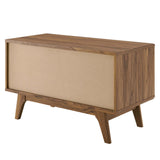 Vera Vinyl Record Display Stand in Walnut