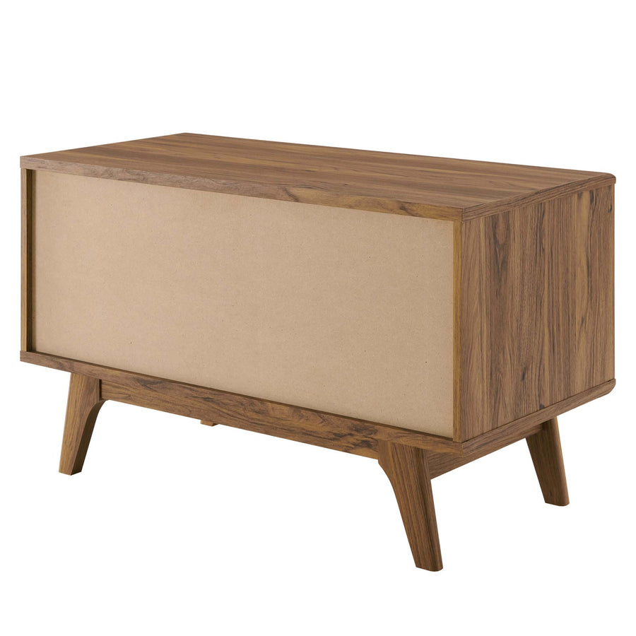 Vera Vinyl Record Display Stand in Walnut
