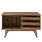 Vera Vinyl Record Display Stand in Walnut