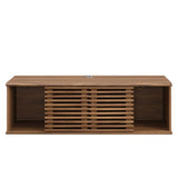 Vera 46" Wall-Mount Media Console TV Stand in Walnut