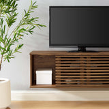 Vera 46" Wall-Mount Media Console TV Stand in Walnut