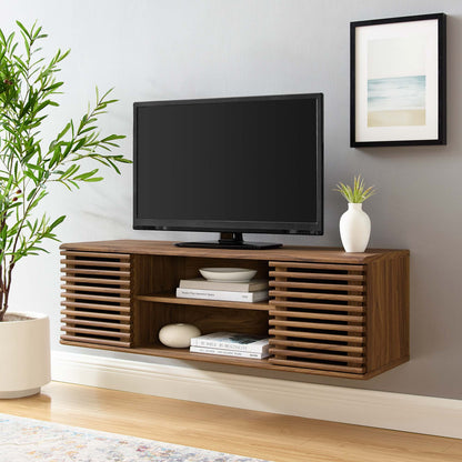 Render 46" Wall-Mount Media Console TV Stand by Furniture For America
