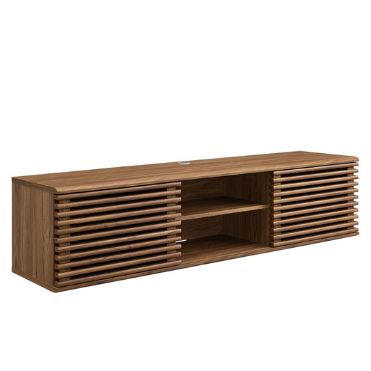Render 60" Wall-Mount Media Console TV Stand by Furniture For America