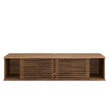 Vera 60" Wall-Mount Media Console TV Stand in Walnut