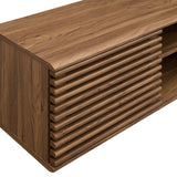 Vera 60" Wall-Mount Media Console TV Stand in Walnut