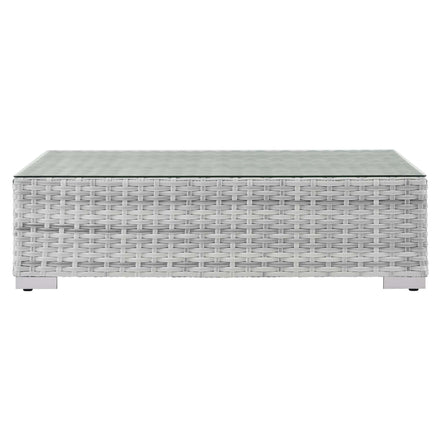 Convene Outdoor Patio Coffee Table in Light Gray
