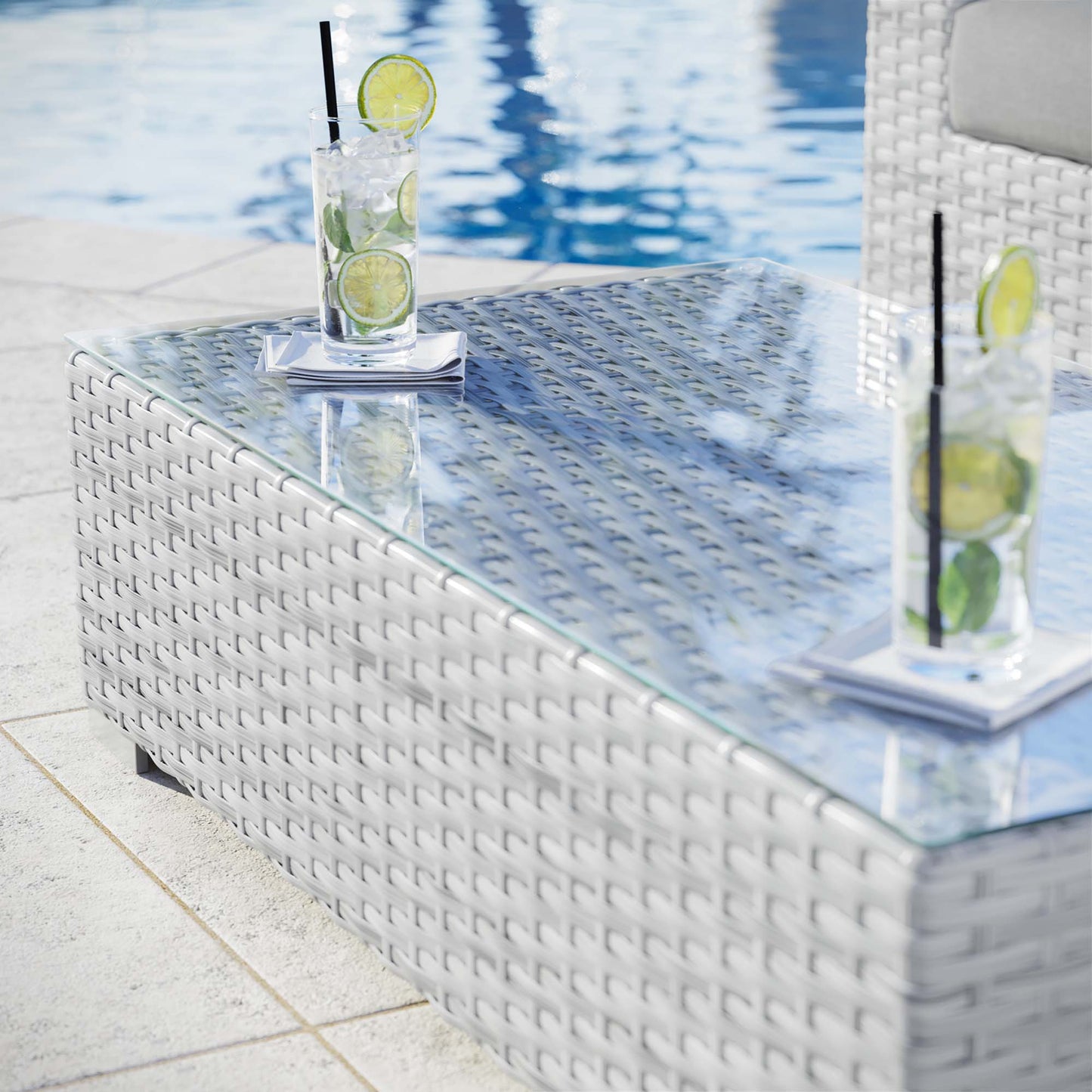 Convene Outdoor Patio Coffee Table by Furniture For America