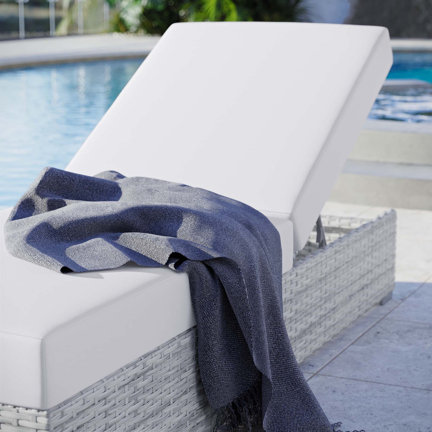 Convene Outdoor Patio Chaise by Furniture For America