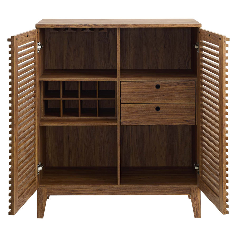 Vera Bar Cabinet in Walnut