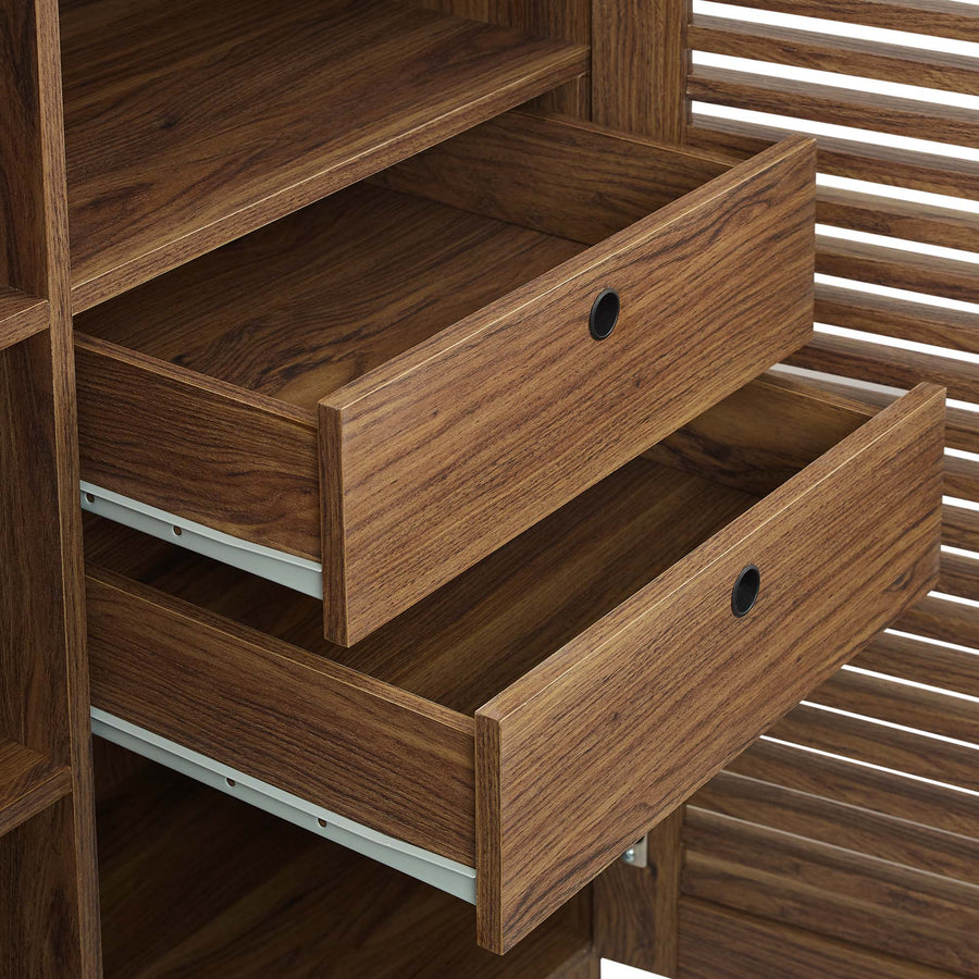 Vera Bar Cabinet in Walnut