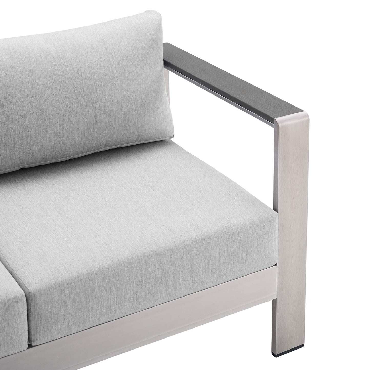 Shore 3 Piece SunbrellaÂ® Fabric Outdoor Patio Aluminum Set by Furniture For America