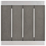 Marlow 7 Piece Sunbrella® Fabric Outdoor Patio Aluminum Set in Silver Navy