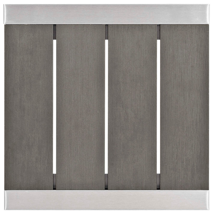 Marlow 7 Piece Sunbrella® Fabric Outdoor Patio Aluminum Set in Silver Navy