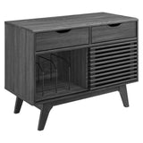 Vera Vinyl Record Display Stand in Charcoal