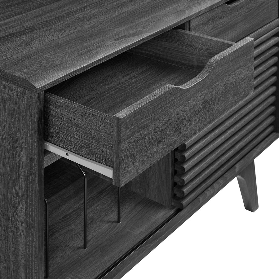 Vera Vinyl Record Display Stand in Charcoal