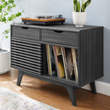 Vera Vinyl Record Display Stand in Charcoal