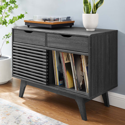 Render Vinyl Record Display Stand in Charcoal