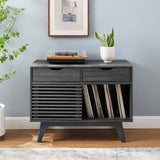 Vera Vinyl Record Display Stand in Charcoal