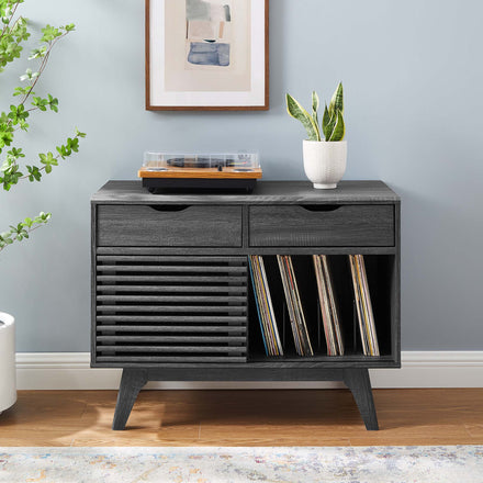Render Vinyl Record Display Stand in Charcoal