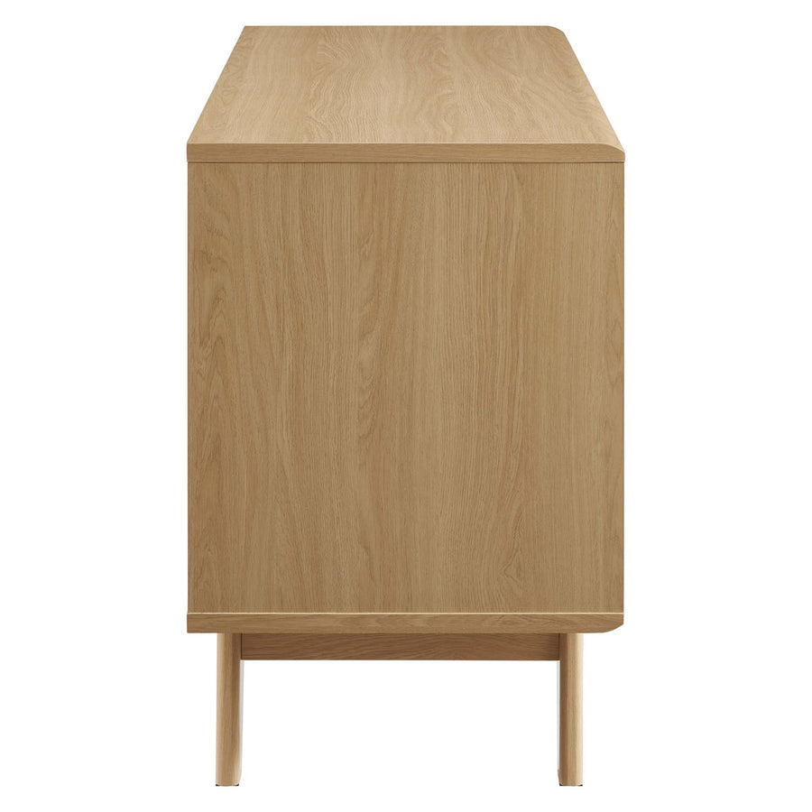 Vera Vinyl Record Display Stand in Oak