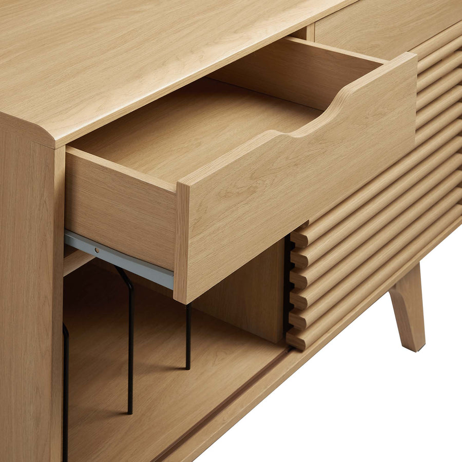 Vera Vinyl Record Display Stand in Oak
