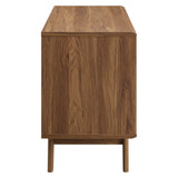 Vera Vinyl Record Display Stand in Walnut