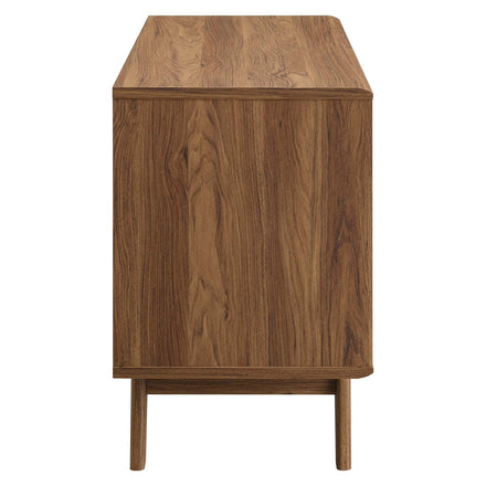 Render Vinyl Record Display Stand in Walnut