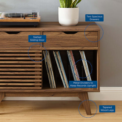 Render Vinyl Record Display Stand by Furniture For America