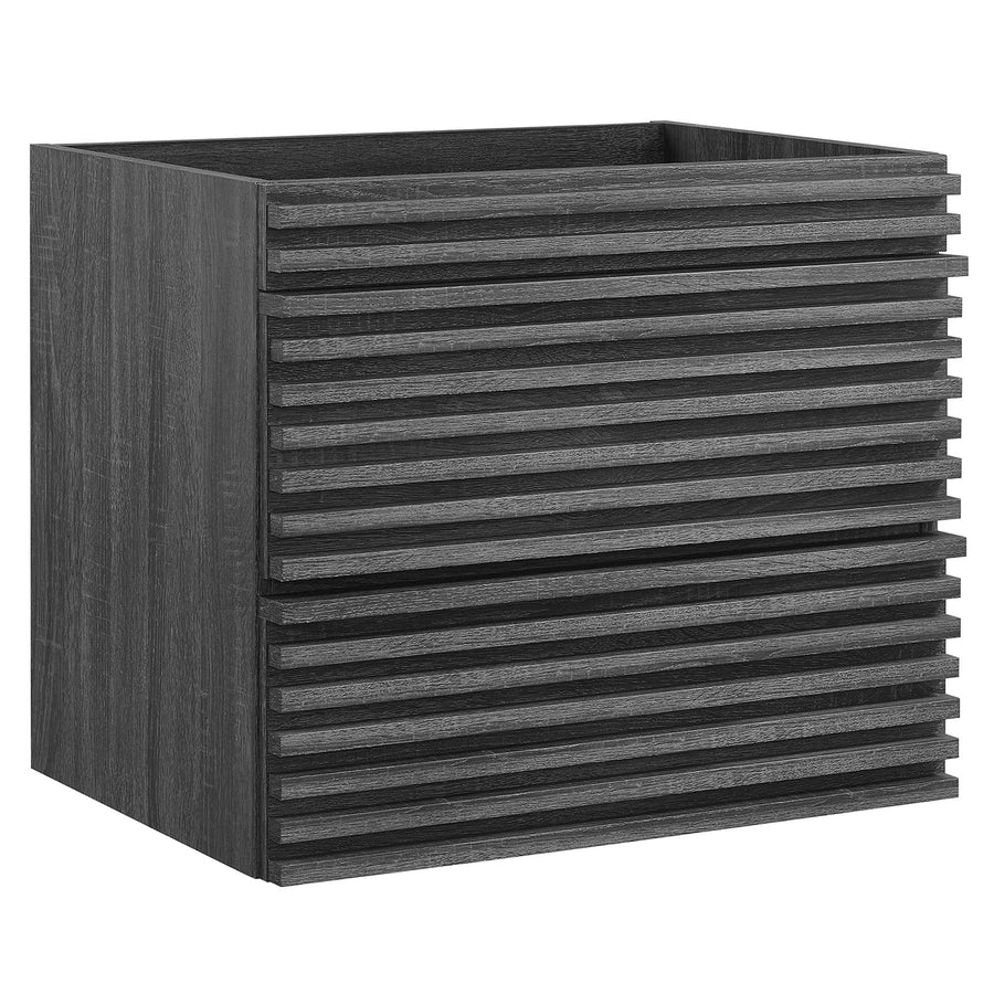 Vera 24" Wall-Mount Bathroom Vanity Cabinet (Sink Basin Not Included) in Charcoal