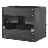 Vera 24" Wall-Mount Bathroom Vanity Cabinet (Sink Basin Not Included) in Charcoal