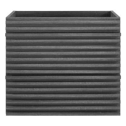 Render 24" Wall-Mount Bathroom Vanity Cabinet (Sink Basin Not Included) by Furniture For America