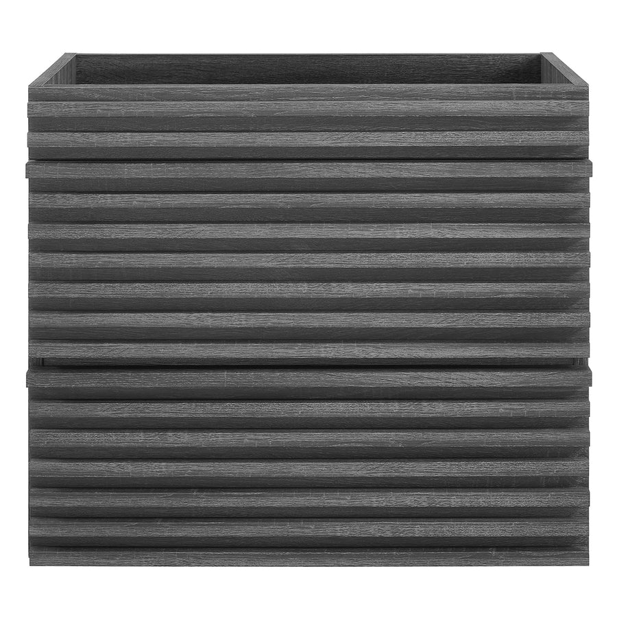 Vera 24" Wall-Mount Bathroom Vanity Cabinet (Sink Basin Not Included) in Charcoal