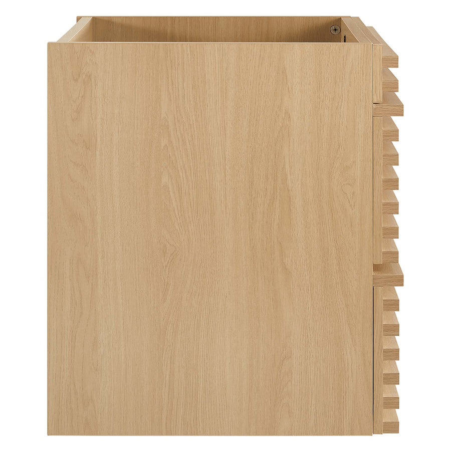 Vera 24" Wall-Mount Bathroom Vanity Cabinet (Sink Basin Not Included) in Oak