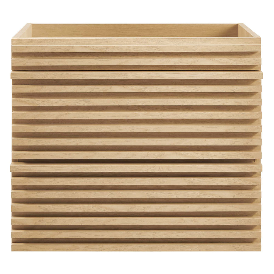 Vera 24" Wall-Mount Bathroom Vanity Cabinet (Sink Basin Not Included) in Oak