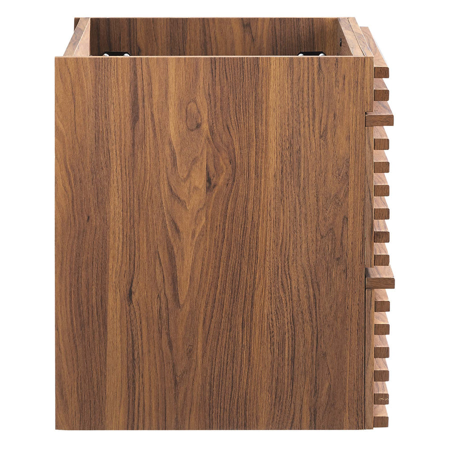 Vera 24" Wall-Mount Bathroom Vanity Cabinet (Sink Basin Not Included) in Walnut