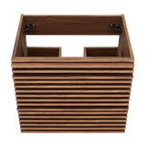 Vera 24" Wall-Mount Bathroom Vanity Cabinet (Sink Basin Not Included) in Walnut