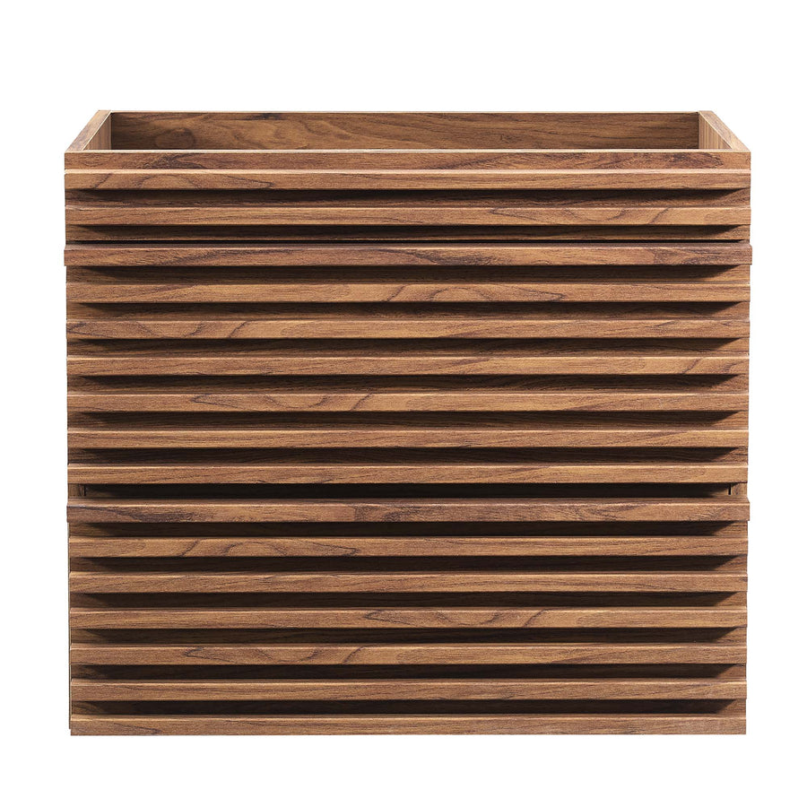 Vera 24" Wall-Mount Bathroom Vanity Cabinet (Sink Basin Not Included) in Walnut