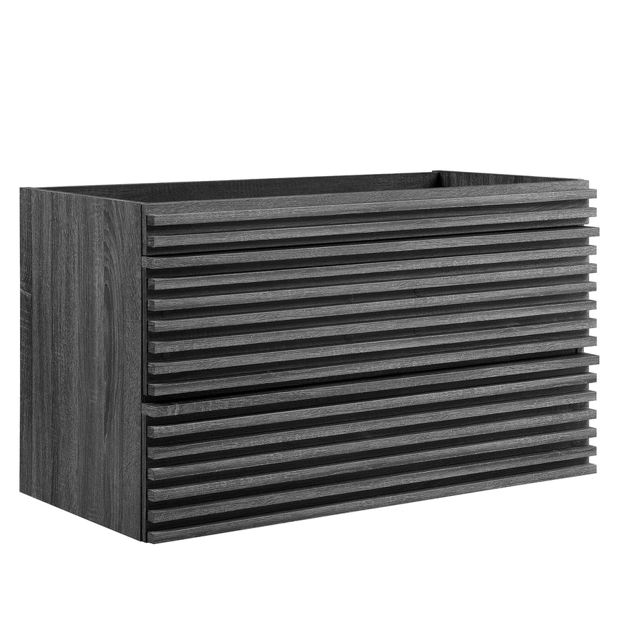 Vera 36" Wall-Mount Bathroom Vanity Cabinet (Sink Basin Not Included) in Charcoal