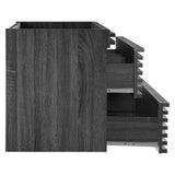 Vera 36" Wall-Mount Bathroom Vanity Cabinet (Sink Basin Not Included) in Charcoal